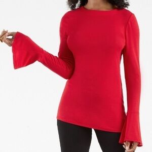 Capsule 121 The Polaris Ruffle Cuff Knit Top SZ M